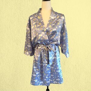 Vintage 90s satin celestial robe